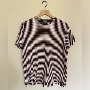 Todd Snyder striped t shirt. Size large.